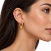 Gold-Tone Bow Hoop Earrings for Women | BeautyNX