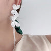 Silver super shiny butterfly earrings