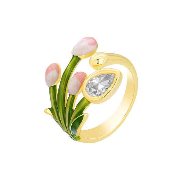 Golden Tulip Ring