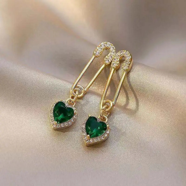 Emerald Green Drop Dangle Earring