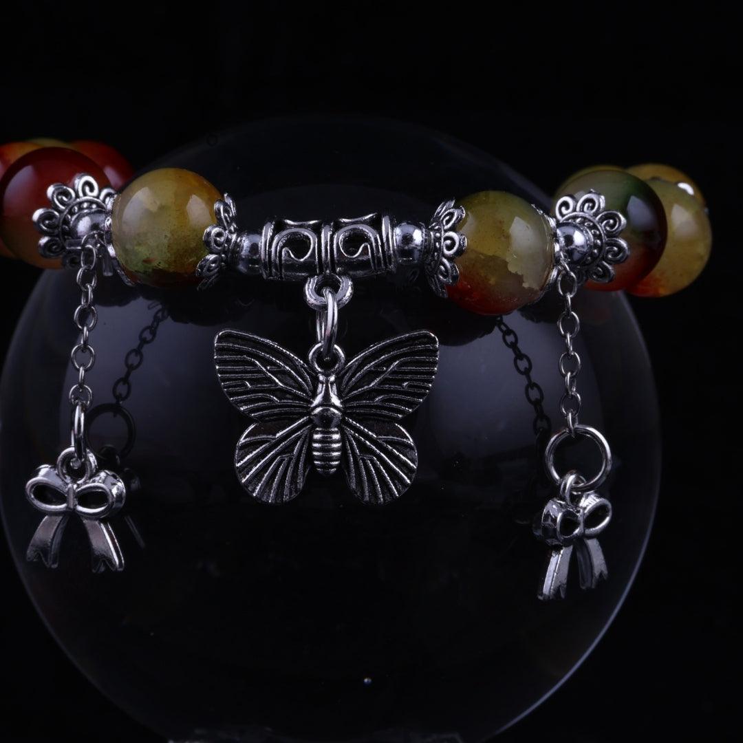 Autumn Butterfly Charm Bracelet