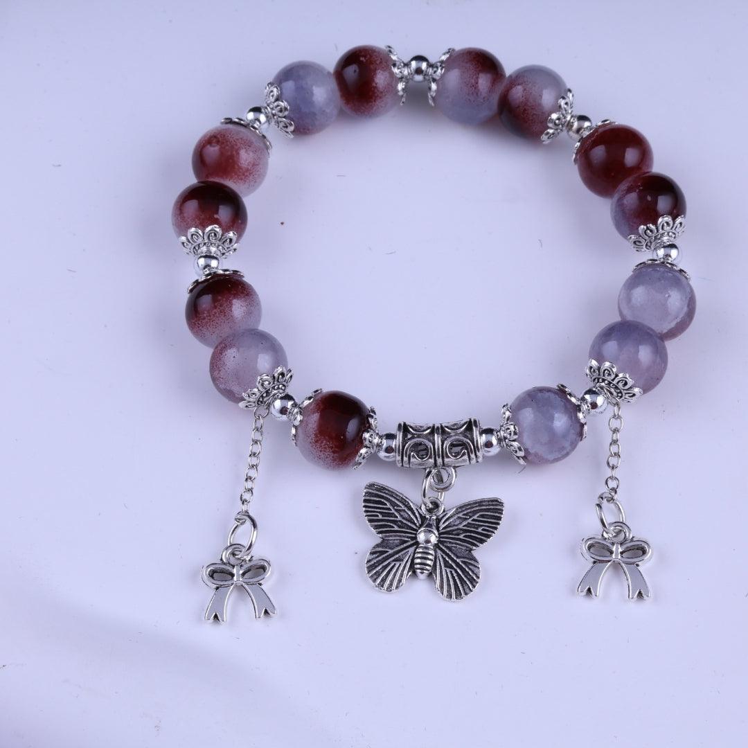 Dual-Tone Beaded Bracelet