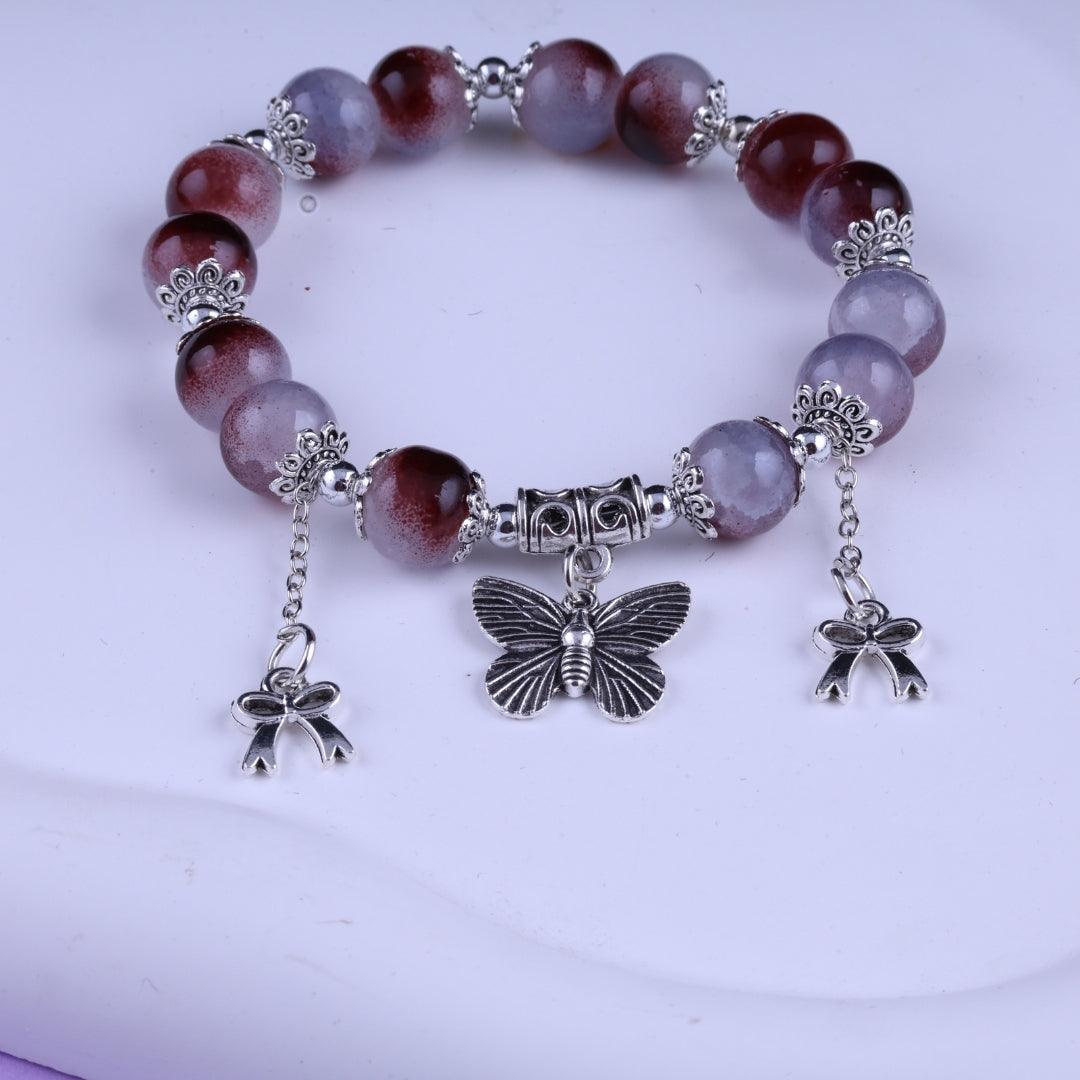 Dual-Tone Beaded Bracelet