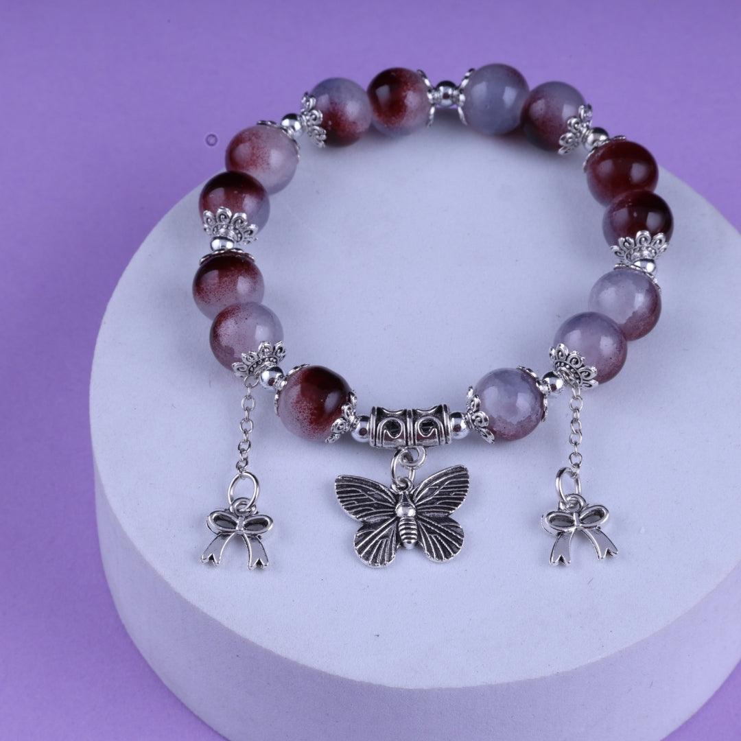 Dual-Tone Beaded Bracelet