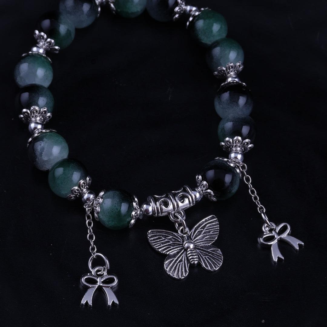 Mystic Green Beaded Bracelet