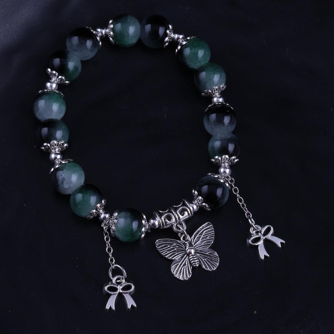 Mystic Green Beaded Bracelet