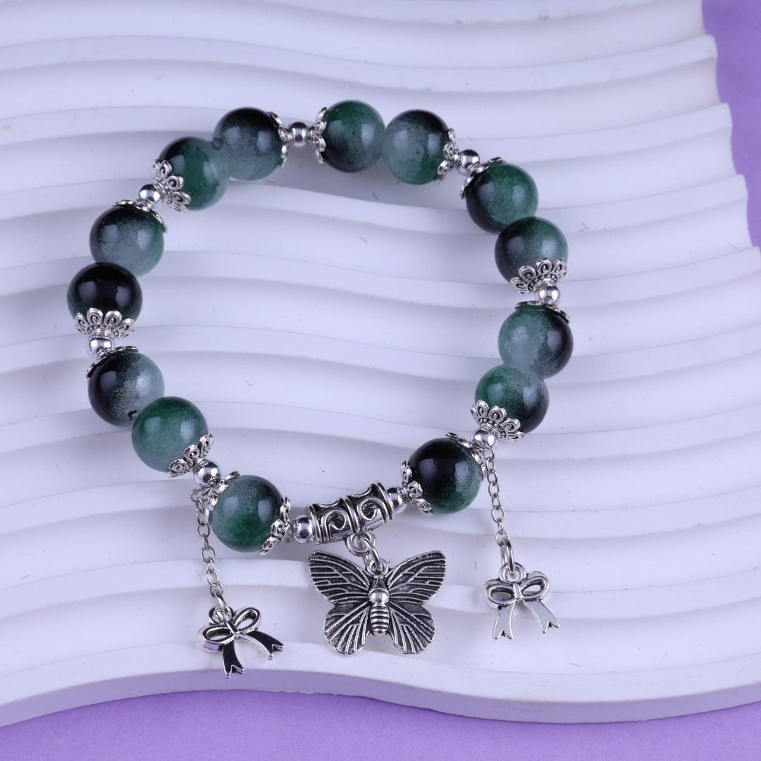 Mystic Green Beaded Bracelet