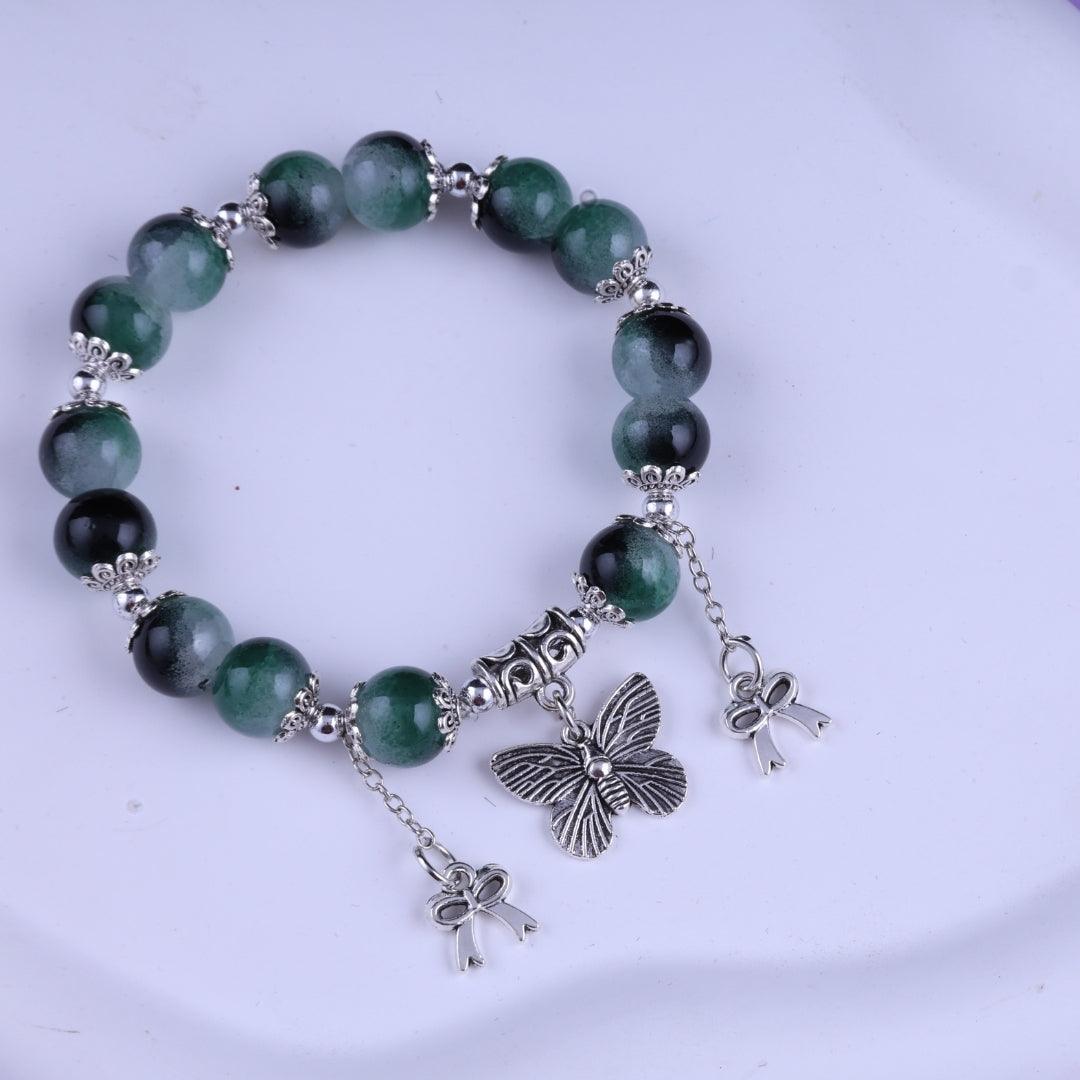 Mystic Green Beaded Bracelet