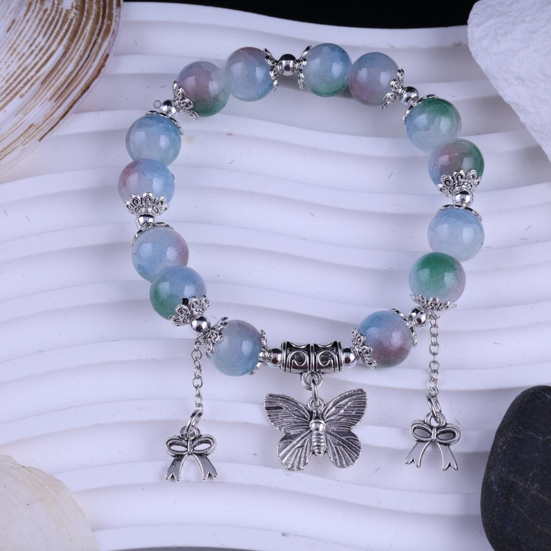 Pastel Butterfly Charm Bracelet