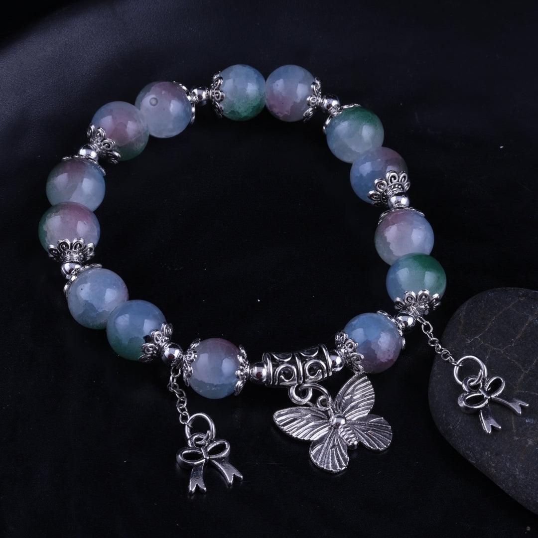 Pastel Butterfly Charm Bracelet