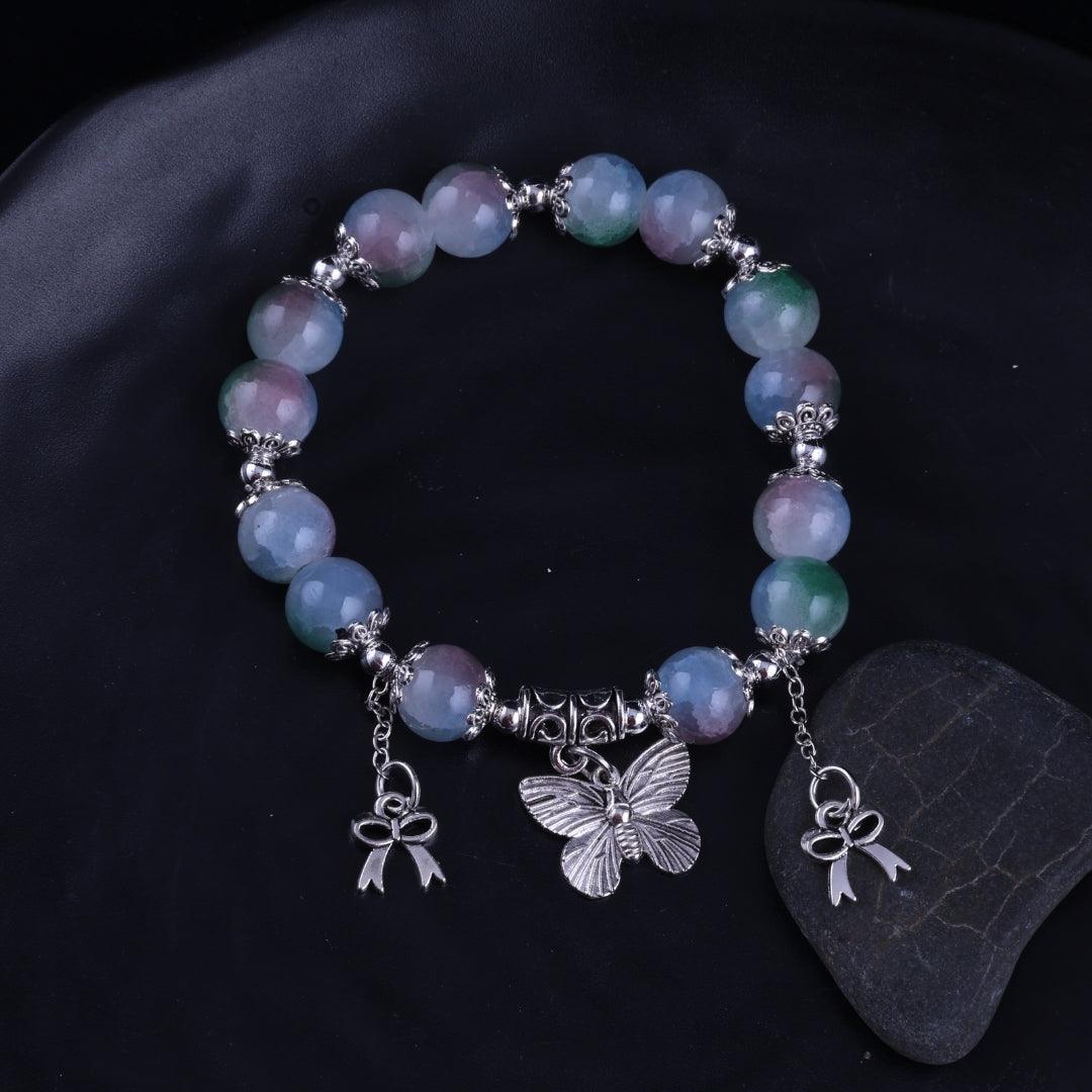 Pastel Butterfly Charm Bracelet