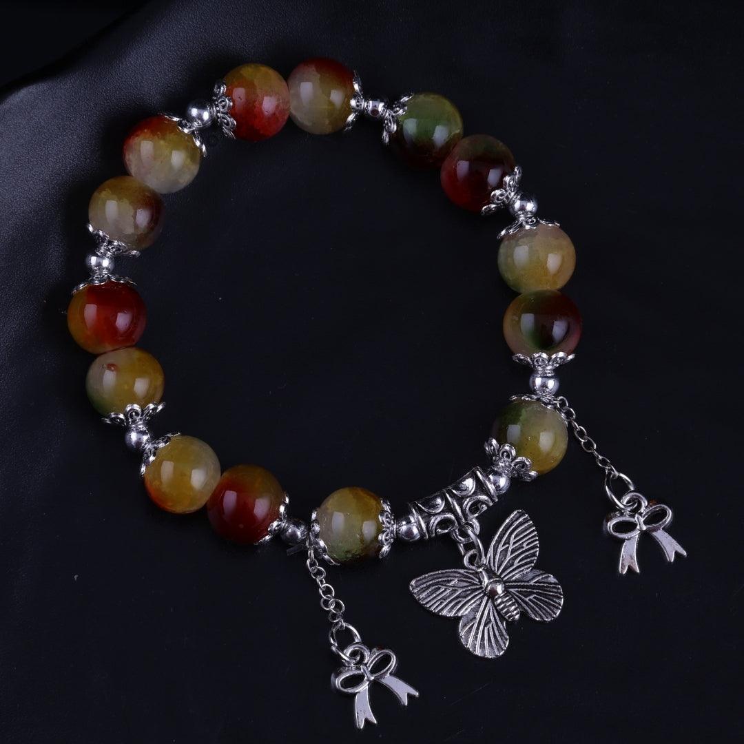 Autumn Butterfly Charm Bracelet