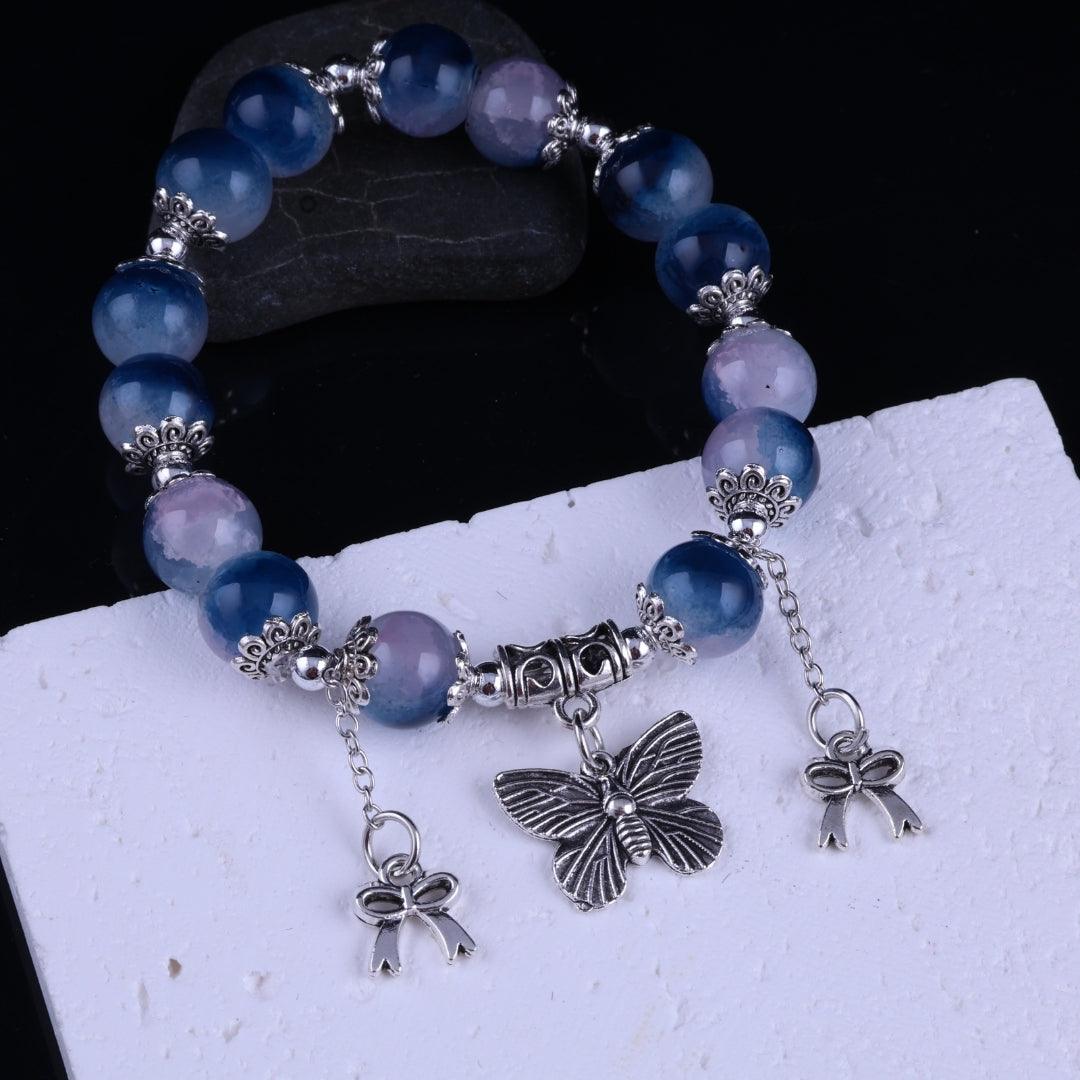 Blue Serenity Charm Bracelet