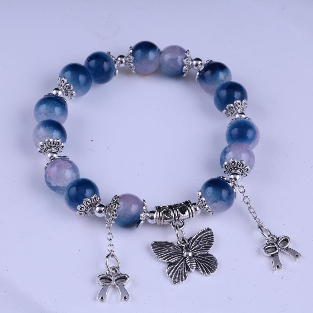 Blue Serenity Charm Bracelet