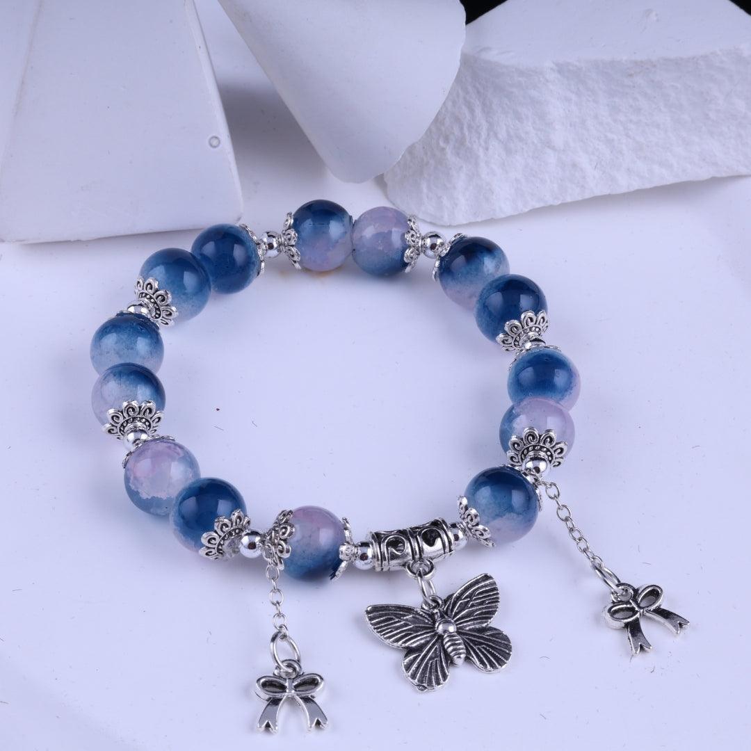 Blue Serenity Charm Bracelet