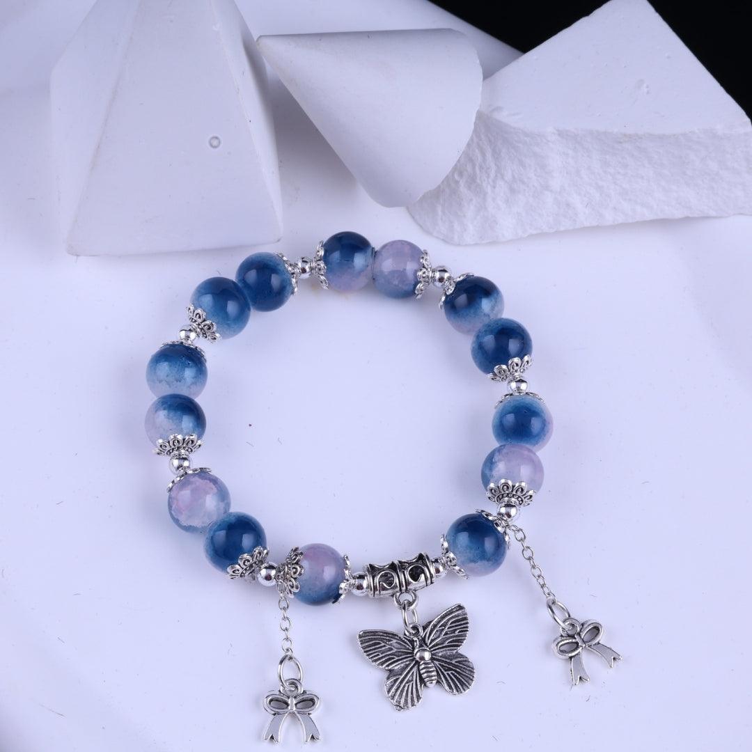 Blue Serenity Charm Bracelet