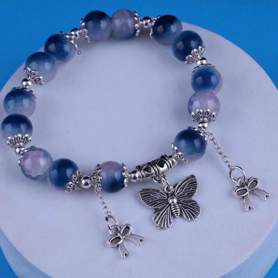 Blue Serenity Charm Bracelet