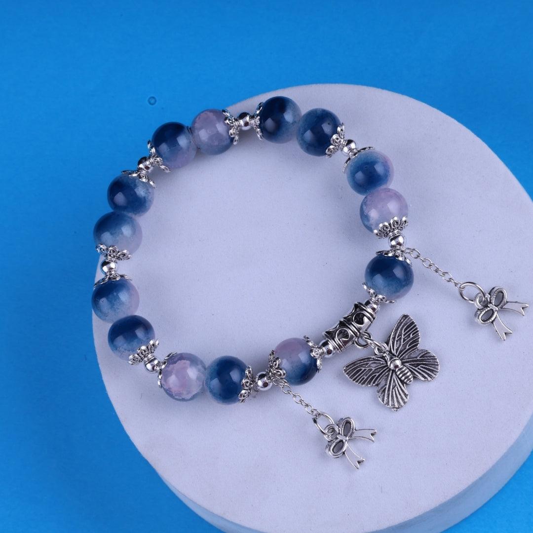 Blue Serenity Charm Bracelet