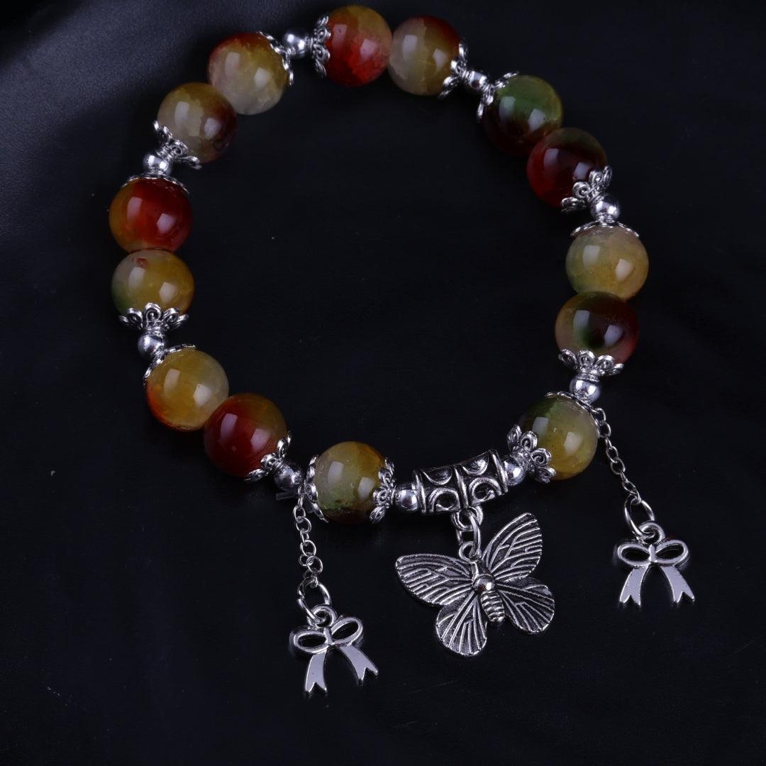 Autumn Butterfly Charm Bracelet