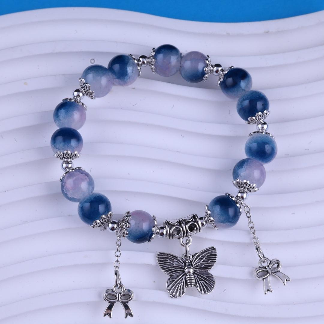 Blue Serenity Charm Bracelet