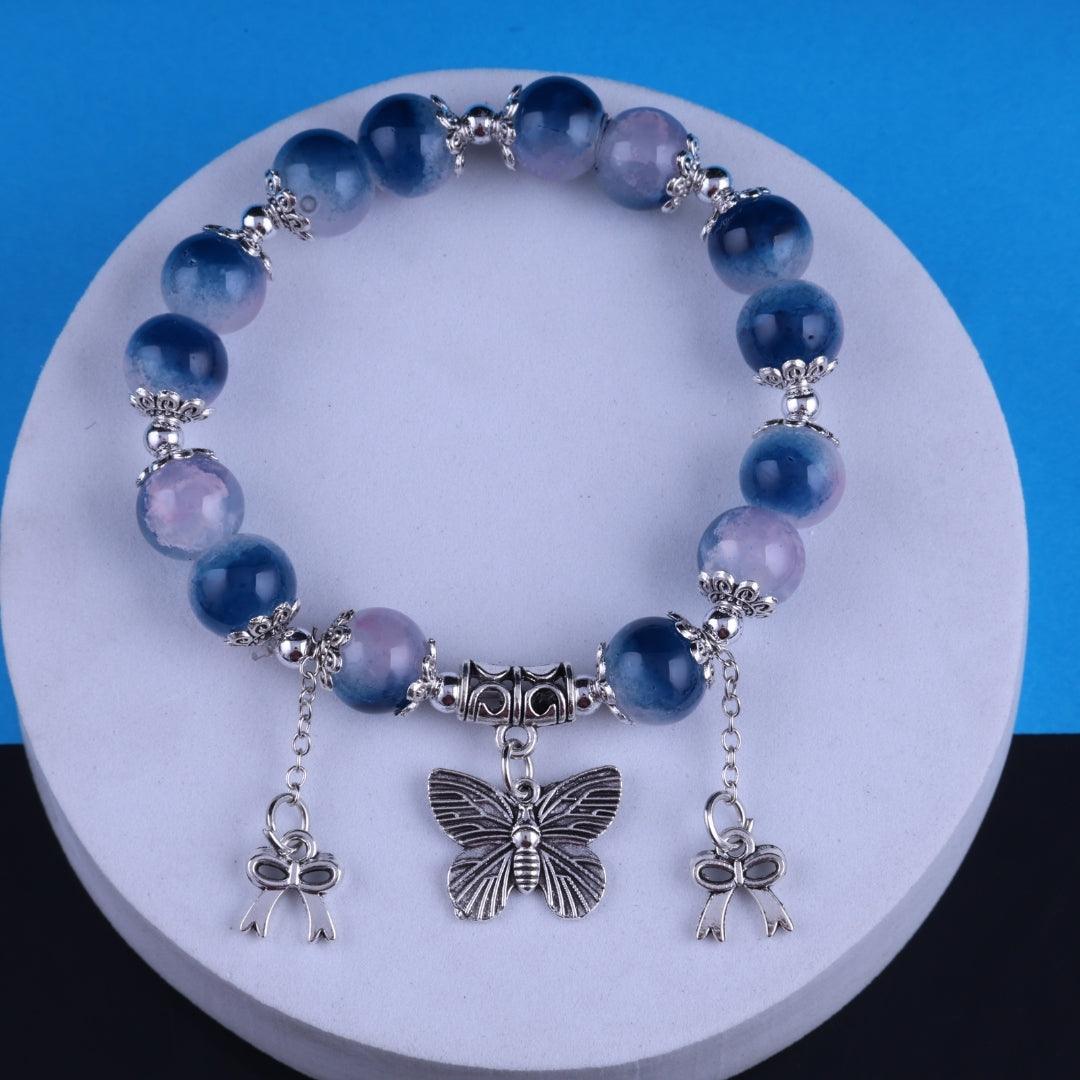 Blue Serenity Charm Bracelet