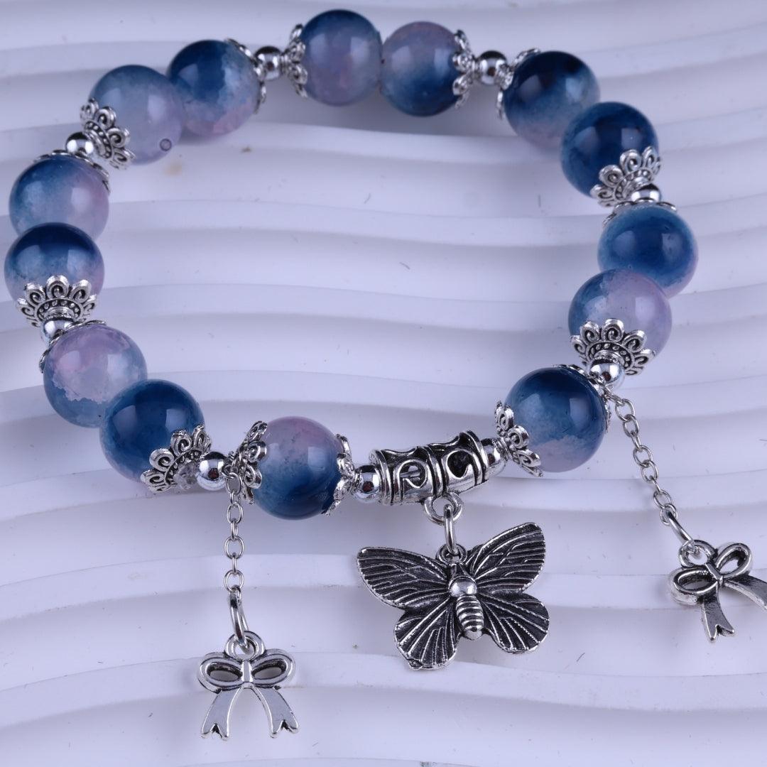 Blue Serenity Charm Bracelet