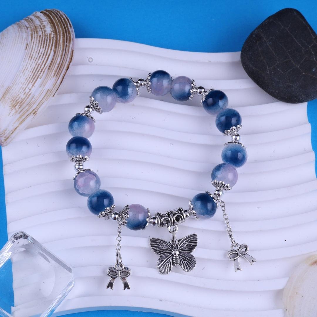 Blue Serenity Charm Bracelet