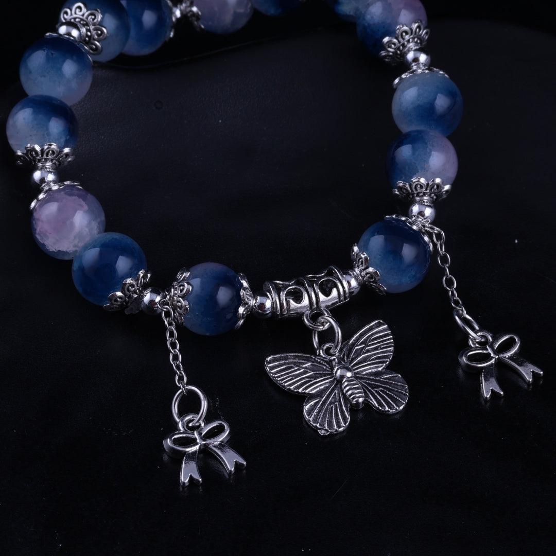 Blue Serenity Charm Bracelet