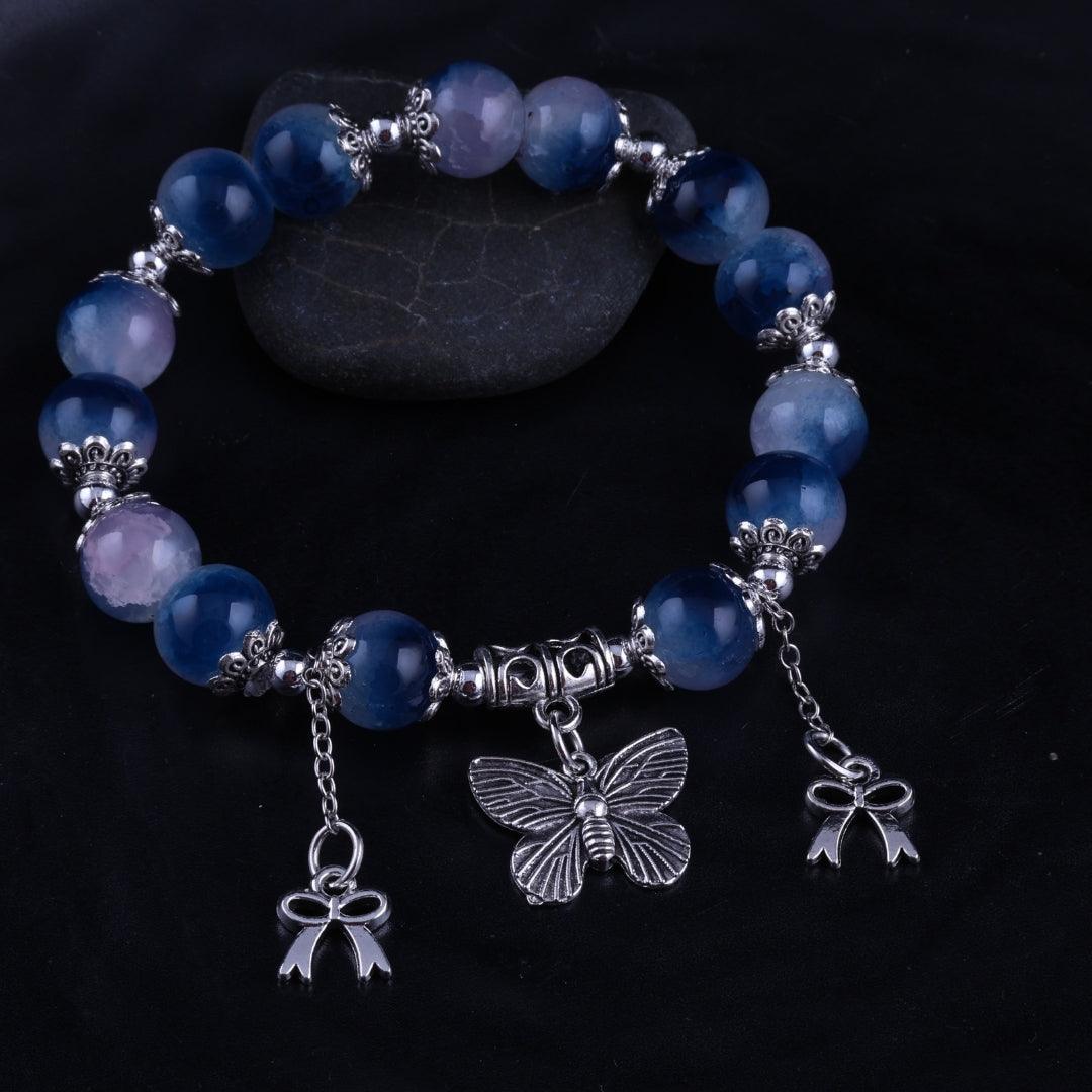 Blue Serenity Charm Bracelet