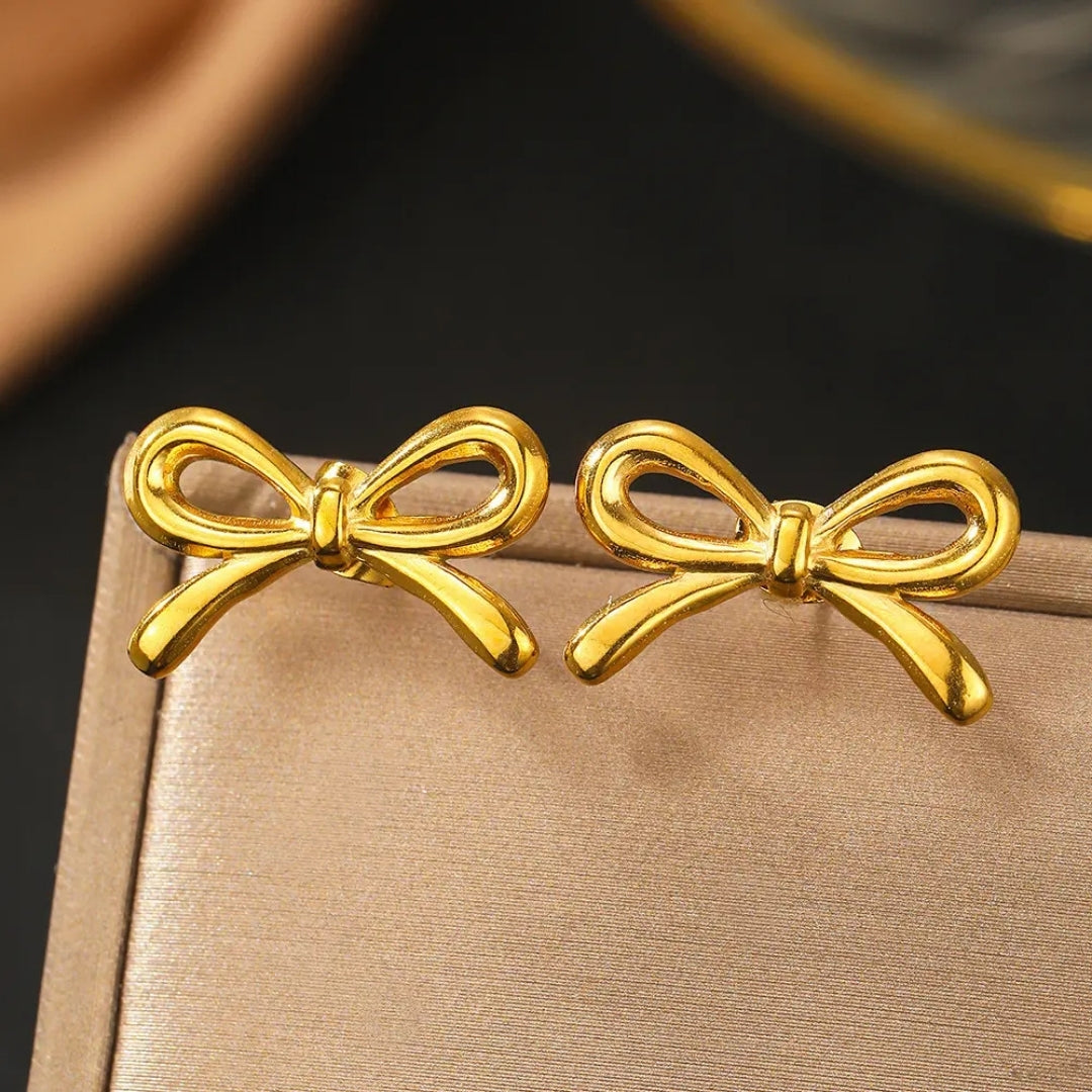 Anti Tarnish Mini Cute Bow Stud Earring