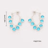 Blue crystal earrings