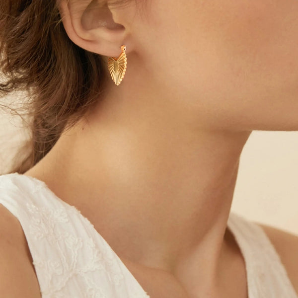 Anti tarnish honey bee earrings