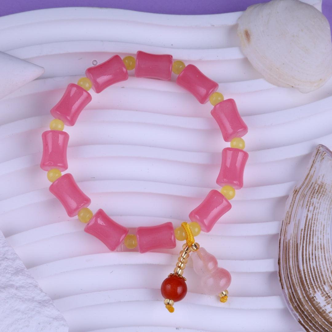 Pink Delight Charm Bracelet