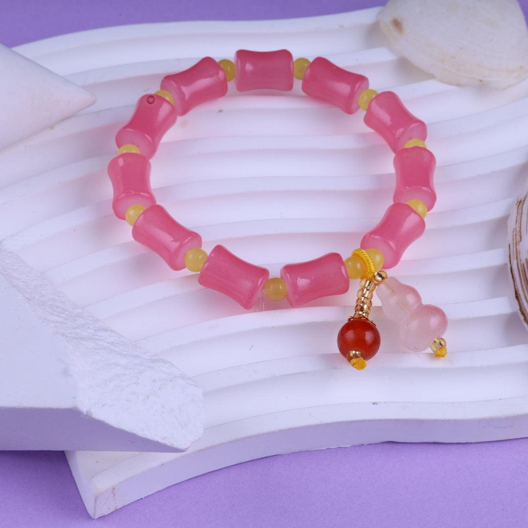 Pink Delight Charm Bracelet