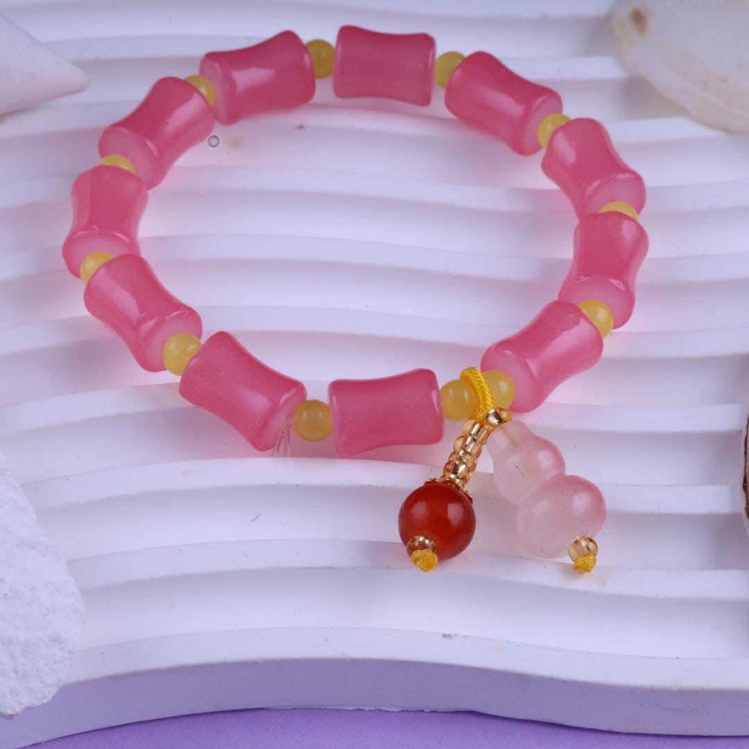 Pink Delight Charm Bracelet