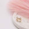 Golden Bow Crystal Ring