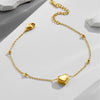 Amazing Gold Heart Chain Bracelet