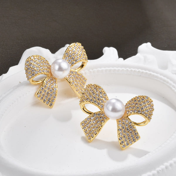 Pack Of 3 Golden Stud Earring