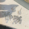 Western SIlver Pearl Earrings