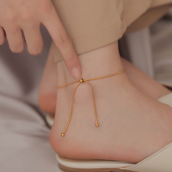 Classic Gold Adjustable Snake Chain Bracelet