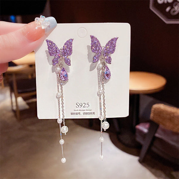 Pack Of 3 Purple Earrings