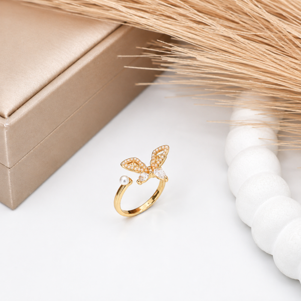 Golden Flutter Ring