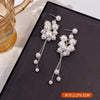 Long Chain Pearl Work Earrings