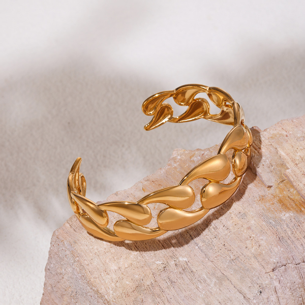 Golden Chain Drop Bracelet