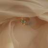 Love gold dolphin ring