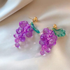 Grape Drop Earring