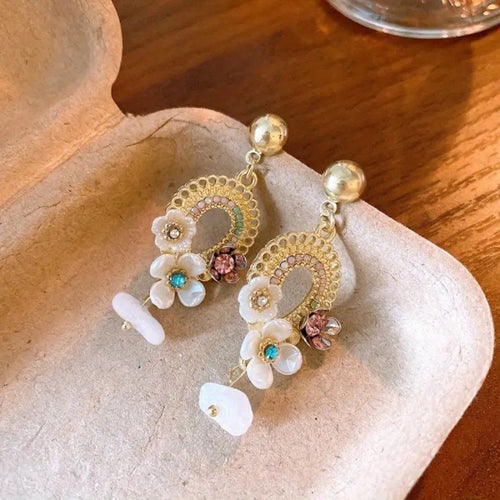 Flower Drop Earrings