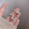 Charming white pearl earring