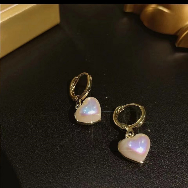 Heart Pearl Earring