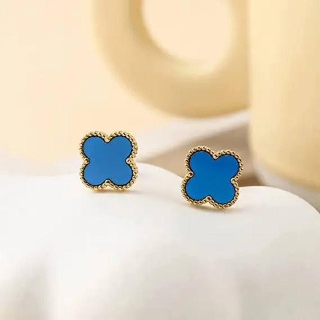 Anti Tarnish Cute Lil Blue Stud Earring